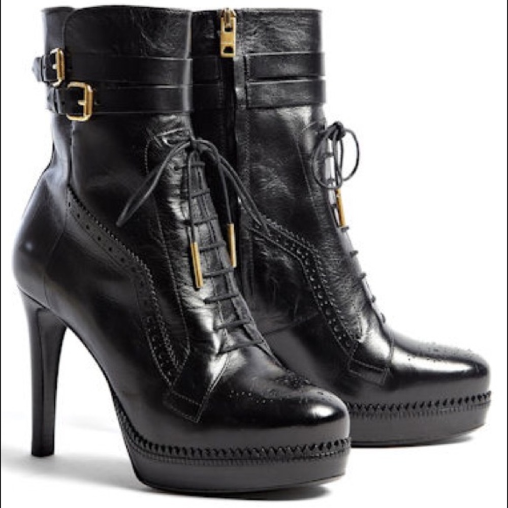 Burberry Brogue Platform Boots